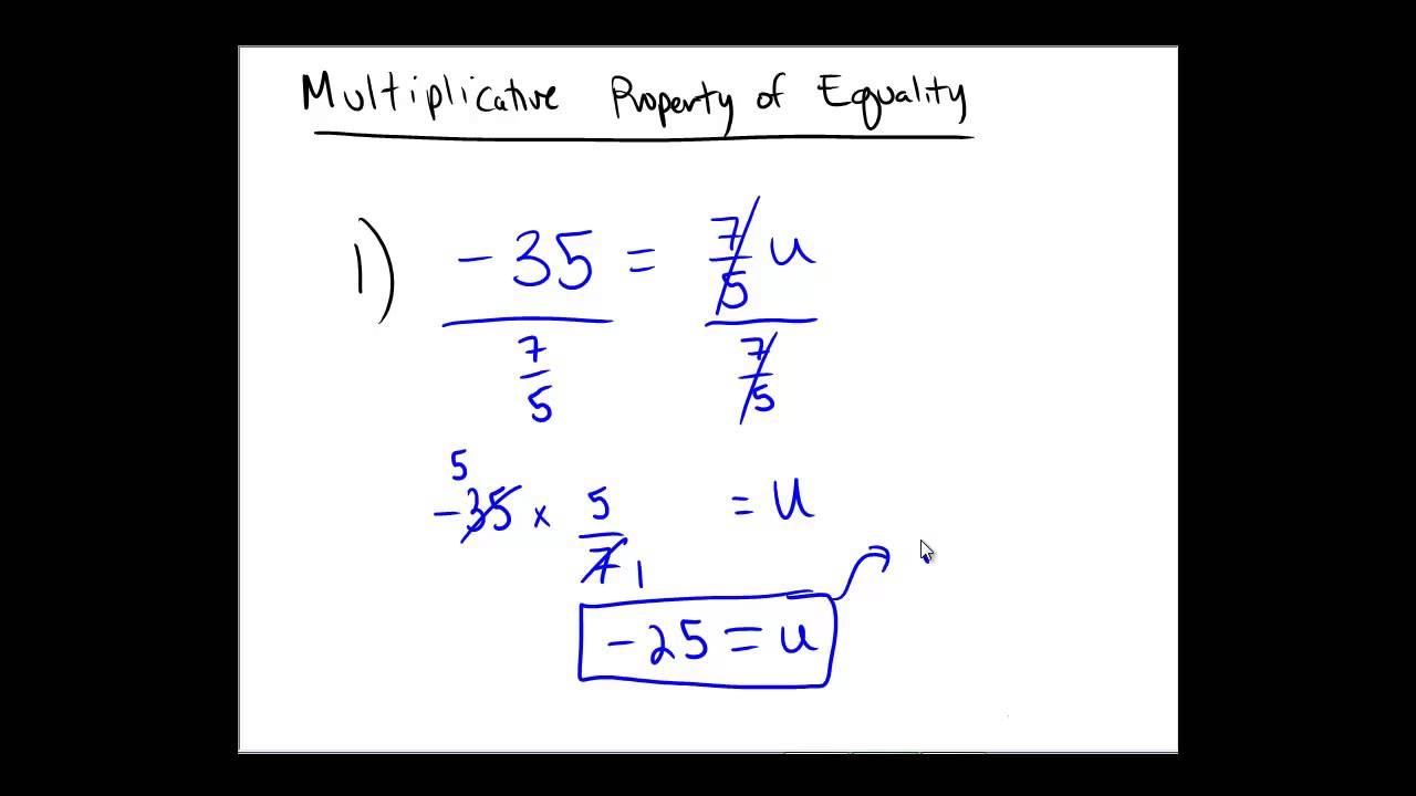 Multiplication Property of Equality Explained