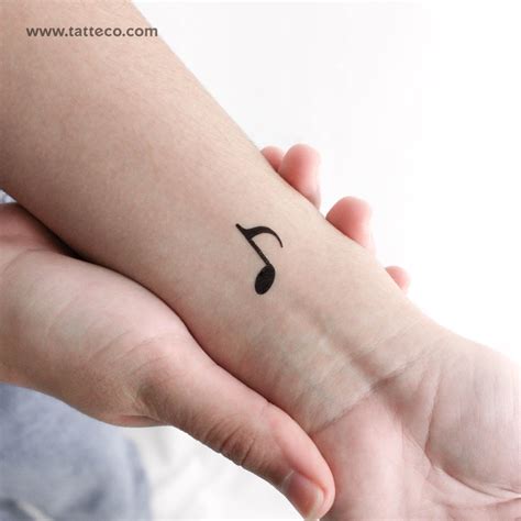 Music Note Temporary Tattoo Set Of 3 Music Note Temporary Tattoo Set Of 3