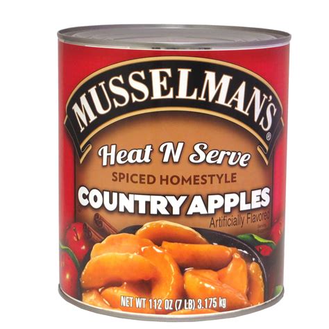 Musselmans Heat N Serve Spiced Homestyle Country Apples 112 Ounce 6 Per Case