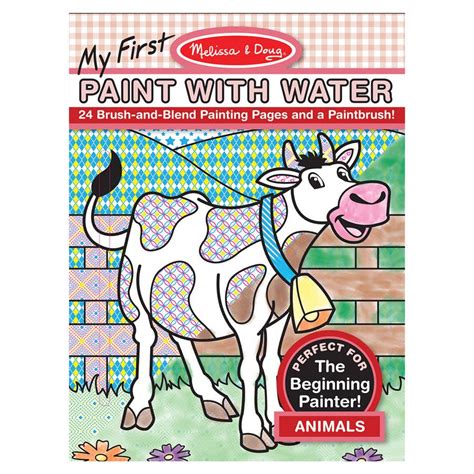 My First Paint With Water Animals Melissa Doug