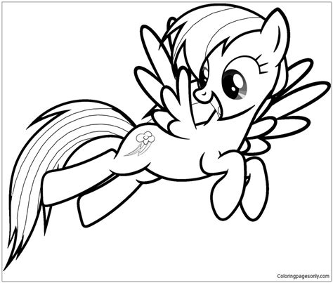10 Engaging My Little Pony Coloring Pages Rainbow Dash for Creative Fun
