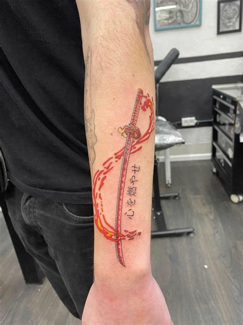 My New Rengoku Tattoo It Says Set Your Heart Ablaze R Demonslayeranime My New Rengoku Tattoo It Says Set Your Heart Ablaze R Demonslayeranime
