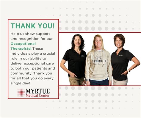 Myrtue Medical Center On Linkedin As We Bring Occupational Therapy