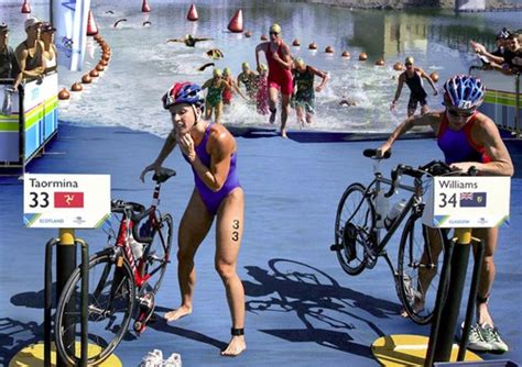 N A Long Distance Race That Has Three Parts Swimming Bicycling
