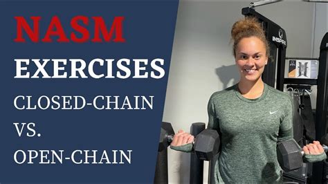 Nasm Exercises Closed Chain Vs Open Chain Exercises Act7ve Youtube