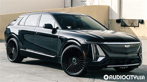 Nateburleson S Custom Cadillac Lyriq With Asantiwheels Matar Wheels In Gloss Black Never Ride Stock Nrs Restyling Asantiwheels Asanti Cadillac Cadillaclyriq Lyriq