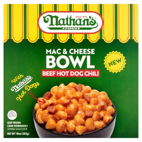 Nathan Amp 39 S Famous Beef Hot Dog Chili Mac Amp Cheese Bowl 10 Oz Shoprite Nathan Amp 39 S Famous Beef Hot Dog Chili Mac Amp Cheese Bowl 10 Oz Shoprite