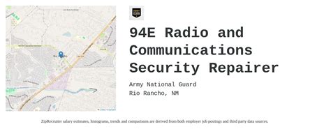 National Guard Is Hiring 94E Radio And Communications Security