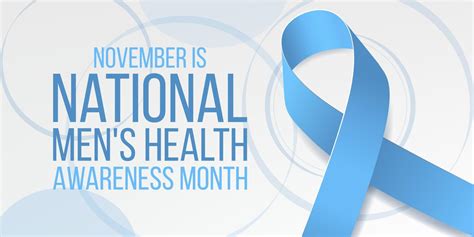 National Men S Health Awareness Month Concept Banner Template With
