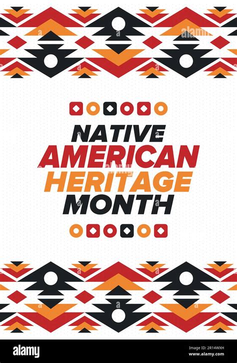 Native American Heritage Month In November American Indian Culture Celebrate Annual In United States Tradition Pattern Poster Card Banner And Background Vector Ornament Illustration Maec Native American Heritage Month In November American Indian Culture Celebrate Annual In United States Tradition Pattern Poster Card Banner And Background Vector Ornament Illustration Maec