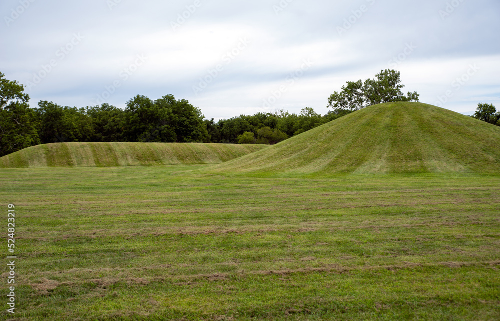 Native American Hopewell Culture Prehistoric Earthworks Burial Mounds