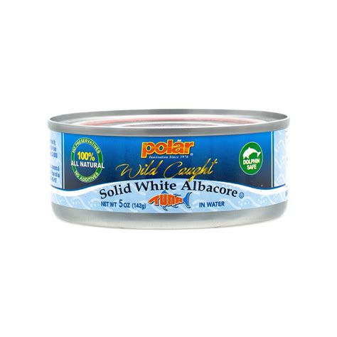 Natural Catch Tuna Mw Polar Solid White Albacore Tuna In Water Rich In Omega 3 Dolphin Safe 5 Oz Cans Pack Of 24 Nutrition Facts