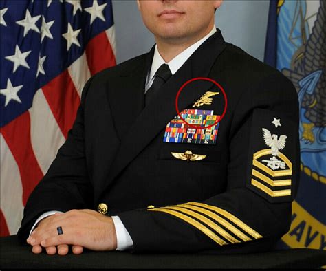 Navy Seal Trident On Uniform