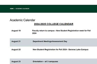 Nccc Academic Calendar