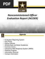 Ncoer Guide Pdf Non Commissioned Officer Military Rank