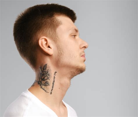Neck Tattoo Man Neck Tattoo Man
