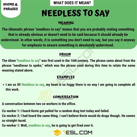 Needless to Say: Clear Meaning Uncovered