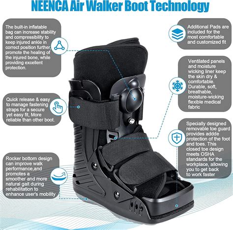 Neenca Medical Inflatable Walking Boot Ankle Fracture Rehabilitation Neenca Medical Inflatable Walking Boot Ankle Fracture Rehabilitation