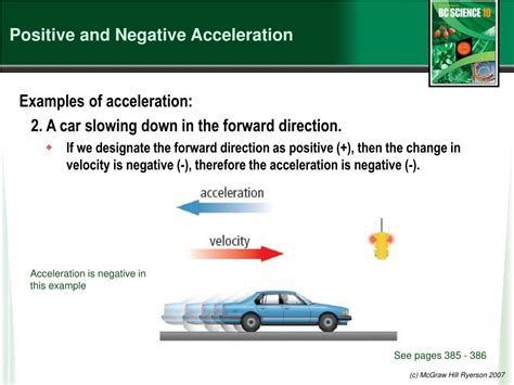 Negative Acceleration Examples Negative Acceleration Examples