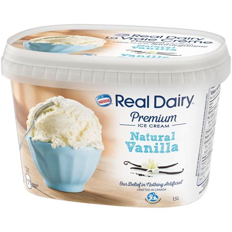 Nestle Real Dairy Premium Ice Cream Natural Vanilla 50% Less Fat 1.5L ...