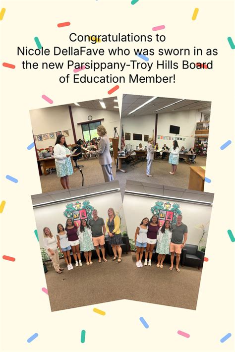 New Board Member Sworn In Parsippany Troy Hills Township School District