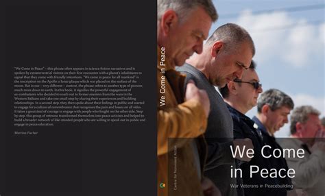 New Book Amp Quot We Come In Peace War Veterans In Peacebuilding Amp Quot