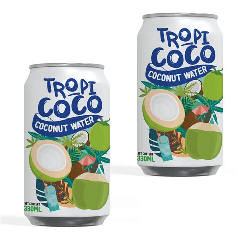 New Brand Coconut Water Tropicoco 330Ml Aluminum Can Fresh Vietnam New Brand Coconut Water Tropicoco 330Ml Aluminum Can Fresh Vietnam