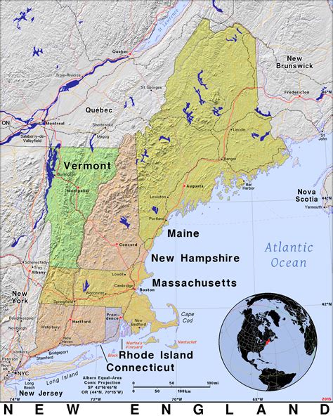 New England Map Location