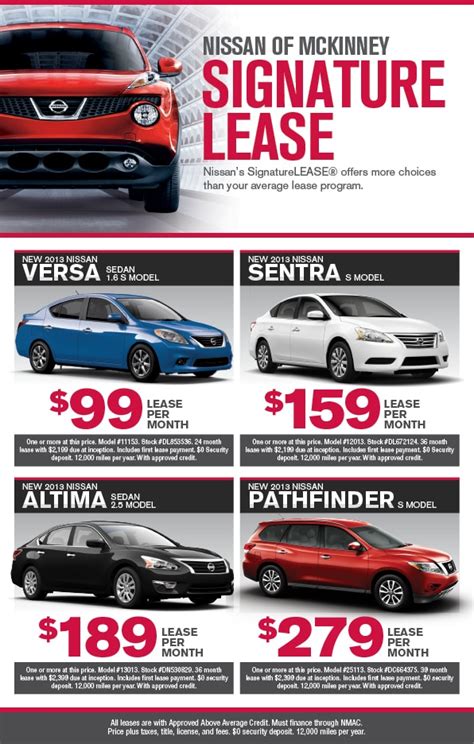 New Nissan Lease Offers In Mckinney Tx Nissan Car Truck Specials Dallas