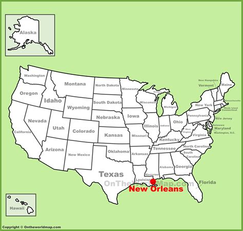 How To Read New Orleans Map Usa For Tourists