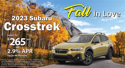 New Subaru Specials Near Me Edinburg Subaru Lease Offers