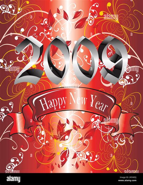 New Year 2009 Stock Vector Illustration Of Background 6776982