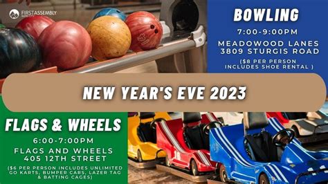New Years Eve Flags Amp Wheels And Bowling Flags And Wheels Indoor
