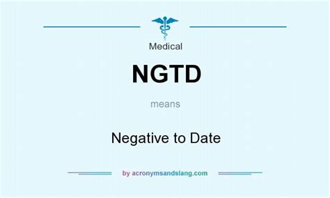 Ngtd Negative To Date In Medical By Acronymsandslang Com Ngtd Negative To Date In Medical By Acronymsandslang Com