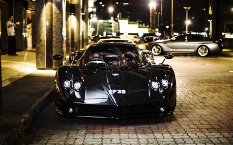 Nighttime Elegance Pagani Zonda Hd Wallpaper Nighttime Elegance Pagani Zonda Hd Wallpaper