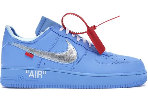 Nike X Off White Air Force 1 Low Mca Sneakers Blue