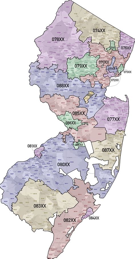 Nj Zip Codes Map Form Fill Out And Sign Printable Pdf Template Airslate Signnow