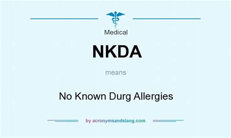 5 NKDA Medical Tips