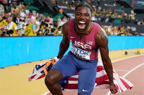 Noah Lyles Wins 100 Meter World Title In Budapest Abc News