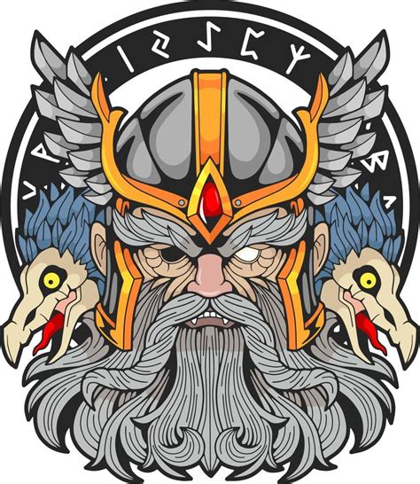 Norse God Odin 11374524 Vector Art At Vecteezy