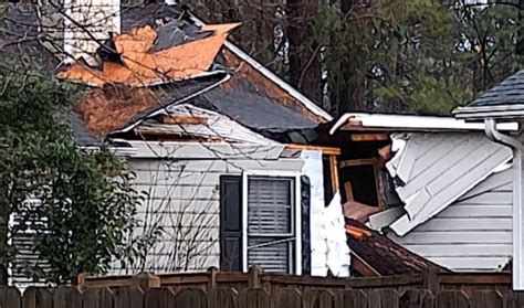 North Carolina Confirmed Tornado Garner Homes Hit By Downed Trees