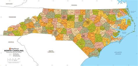 North Carolina Zip Code Map North Carolina Postal Code