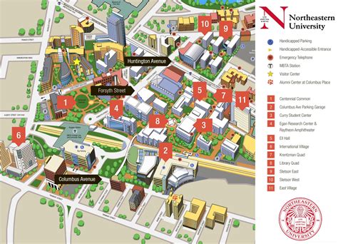 Northeastern University Campus Map Guide