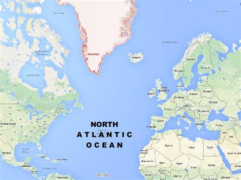Northern Atlantic Map Atlantic Ocean Map Northern Atlantic Map Atlantic Ocean Map