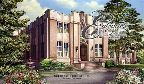 Notre Dame High School Belmont Ca Eglomise Designs