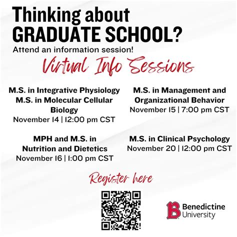 Nov 20 Ms In Clinical Psychology Virtual Info Session Benedictine