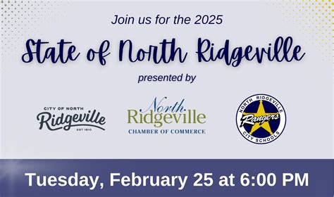 Nrcs And City To Hold The State Of North Ridgeville Address North