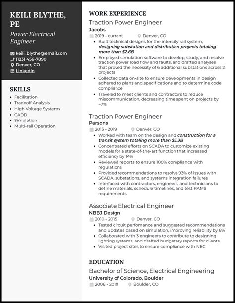 Nuclear Power Plant Engineer Sample Resume