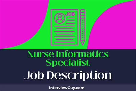 Nurse Informatics Specialist Job Description Updated For 2025