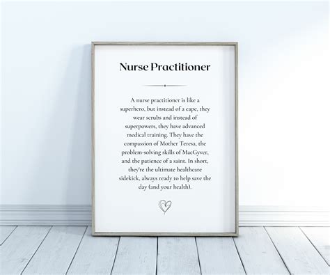 Nurse Practitioner Definition Printable Nurse Gift Nurse Graduation